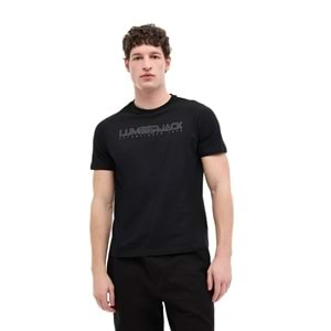 LUMBERJACK ML ULRICH 11ID1-100 6FX ERKEK KISA KOL TİŞÖRT - SİYAH - L