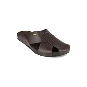 Muya İawn Anatomik Taban Dört Mevsim Erkek Terlik - Kahverengi - 40