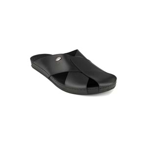 Muya İawn Anatomik Taban Dört Mevsim Erkek Terlik - Siyah - 40