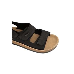 Muya Katad Anatomik Taban Erkek Sandalet - Siyah - 40