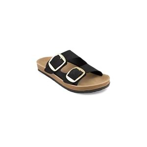 Muya Eterei Anatomik Taban Kadın Terlik - Siyah - 40