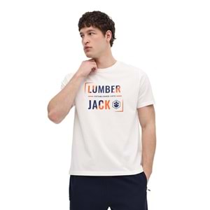 LUMBERJACK ML OKINA 11ID1-104 6FX ERKEK KISA KOL TİŞÖRT - BEYAZ - L