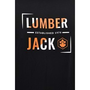 LUMBERJACK ML OKINA 11ID1-104 6FX ERKEK KISA KOL TİŞÖRT - SİYAH - L