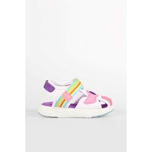 VİCCO FLOW II KIZ ÇOCUK SANDALET - BEYAZ-PEMBE - 30