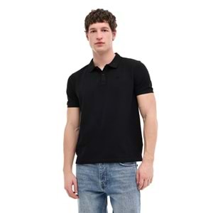 LUMBERJACK MB CT953 POLO T-SH 6FX ERKEK KISA KOL POLO TİŞÖRT - SİYAH - L