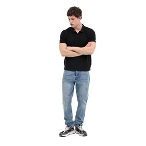 LUMBERJACK MB CT953 POLO T-SH 6FX ERKEK KISA KOL POLO TİŞÖRT - SİYAH - L