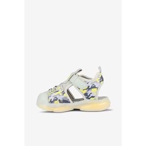 VİCCO MONROVİA IŞIKLI ERKEK BEBEK SANDALET - GRİ - 23