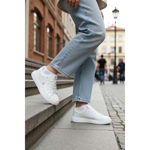 LUMBERJACK HELEN 6FX KADIN SNEAKER - BEYAZ - 40