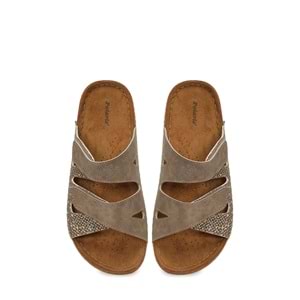 POLARİS 167194.Z6FX COMFORT KADIN TERLİK - VİZON - 40