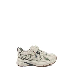 U.S. POLO ASSN. SETTE JR 6FX ERKEK ÇOCUK SPOR AYAKKABI - BEJ - 30