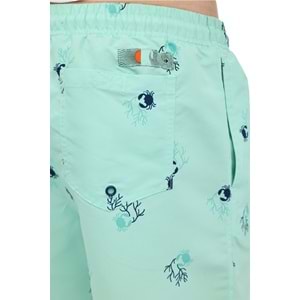 LUMBERJACK ML VISTORA 19HL-219 6FX ERKEK DENİZ ŞORTU - MINT - L