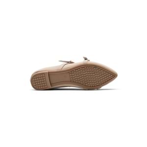 SHOES 0007 ZIMBA DETAYLI KADIN BABET - BEJ - 39