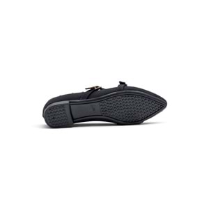 SHOES 0007 ZIMBA DETAYLI KADIN BABET - SİYAH - 36