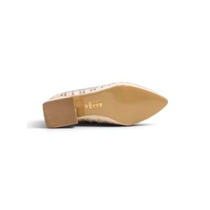 SHOES 0755 TAŞLI KADIN ABİYE - BEJ - 40