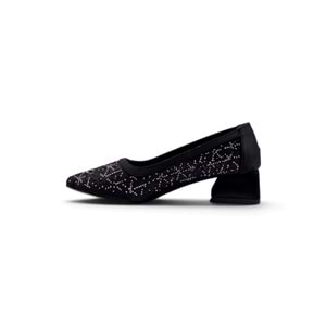 SHOES 0755 TAŞLI KADIN ABİYE - SİYAH - 40