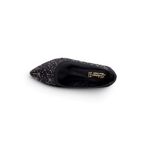 SHOES 0755 TAŞLI KADIN ABİYE - SİYAH - 40