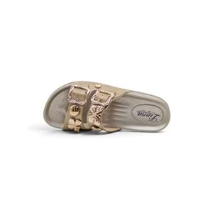 DEMİR 0250 KELEBEKLİ SİMLİ KADIN TERLİK - GOLD - 40
