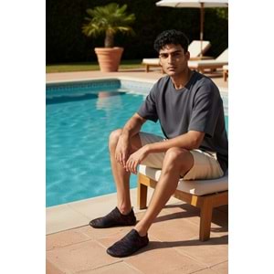 FİFTEEN M3404 HAYAL ERKEK AQUA DENİZ HAVUZ PLAJ AYAKKABISI - SİYAH-KIRMIZI - 41