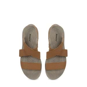 POLARİS 409073.Z6FX DOLGU TOPUK KADIN SANDALET - KAHVERENGİ - 40