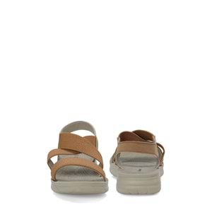 POLARİS 409073.Z6FX DOLGU TOPUK KADIN SANDALET - KAHVERENGİ - 40