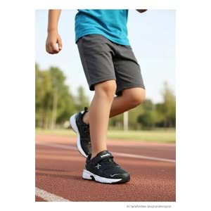 KİNETİX SPERA PU J F 6PR ERKEK ÇOCUK SPOR AYAKKABI - SİYAH - 31