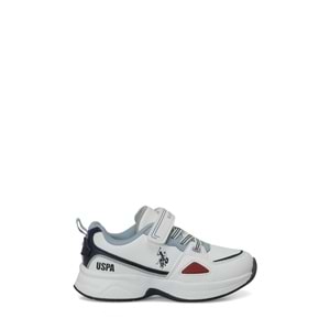 U.S. POLO ASSN. LESSA JR 6PR ERKEK ÇOCUK SPOR AYAKKABI - BEYAZ - 30
