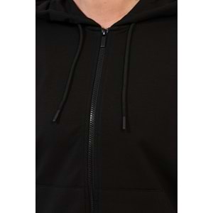LUMBERJACK 18SN77 FULL ZIP 6PR KADIN EŞOFMAN ÜSTÜ - SİYAH - L