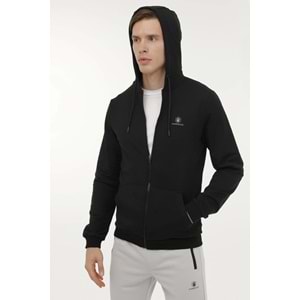 LUMBERJACK MB SN72 FZ HOD 6PR ERKEK EŞOFMAN ÜSTÜ - SİYAH - L