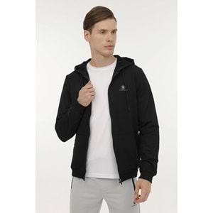 LUMBERJACK MB SN72 FZ HOD 6PR ERKEK EŞOFMAN ÜSTÜ - SİYAH - L