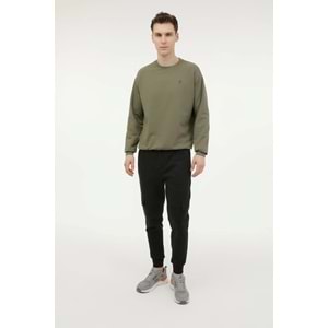 LUMBERJACK MB SN75 C NECK SW 6PR ERKEK SWEATSHİRT - HAKİ - L