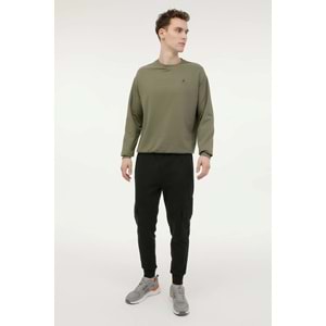 LUMBERJACK MB SN75 C NECK SW 6PR ERKEK SWEATSHİRT - HAKİ - L