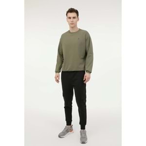 LUMBERJACK MB SN75 C NECK SW 6PR ERKEK SWEATSHİRT - HAKİ - L