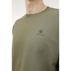 LUMBERJACK MB SN75 C NECK SW 6PR ERKEK SWEATSHİRT - HAKİ - L
