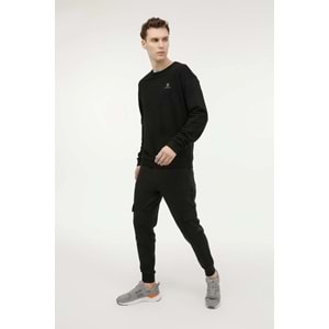 LUMBERJACK MB SN75 C NECK SW 6PR ERKEK SWEATSHİRT - SİYAH - L
