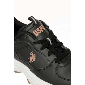 U.S. POLO ASSN. SORLEY 6PR KADIN SNEAKER - SİYAH - 40