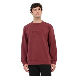 LUMBERJACK ML VANCE 16ITL-14 6PR ERKEK SWEATSHİRT - BORDO - L