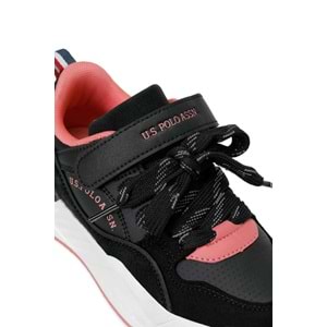 U.S. POLO ASSN. GEOKY JR 6PR KIZ ÇOCUK SNEAKER - SİYAH - 31