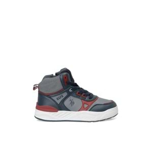 U.S. POLO ASSN. GEOLY JR 6PR ERKEK ÇOCUK HİGH SNEAKER - LACİVERT - 31