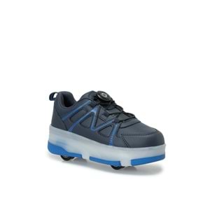 KİNETİX LAVINA F 6PR UNİSEX ÇOCUK IŞIKLI PATENLİ SNEAKER - LACİVERT - 31