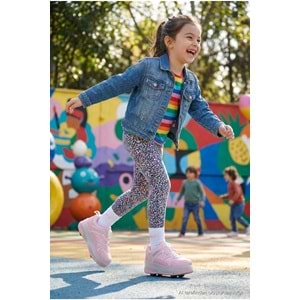 KİNETİX LAVINA F 6PR UNİSEX ÇOCUK IŞIKLI PATENLİ SNEAKER - PEMBE - 32
