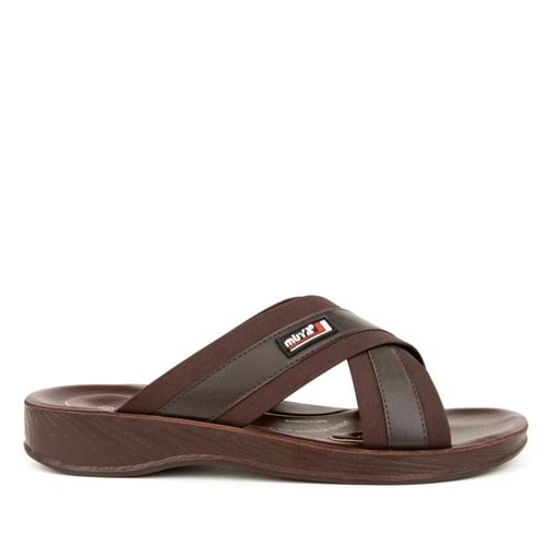 Muya İkon 6 Nokta Anatomik Taban Topuk Dikeni Dört Mevsim Erkek Terlik - Kahverengi - 45