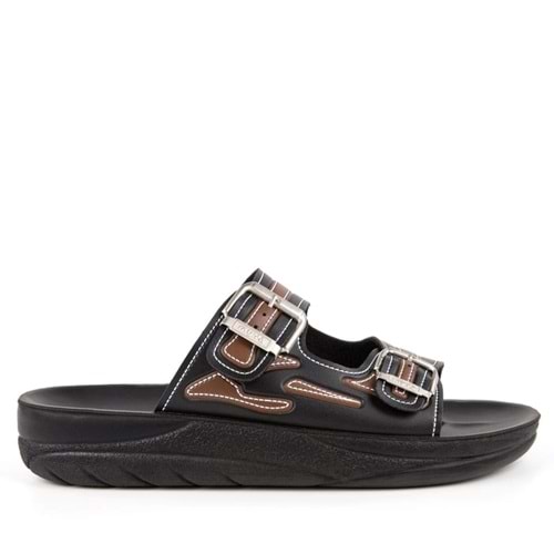 Muya Sports Anatomik Taban Dört Mevsim Erkek Terlik - Siyah-Kahve - 42