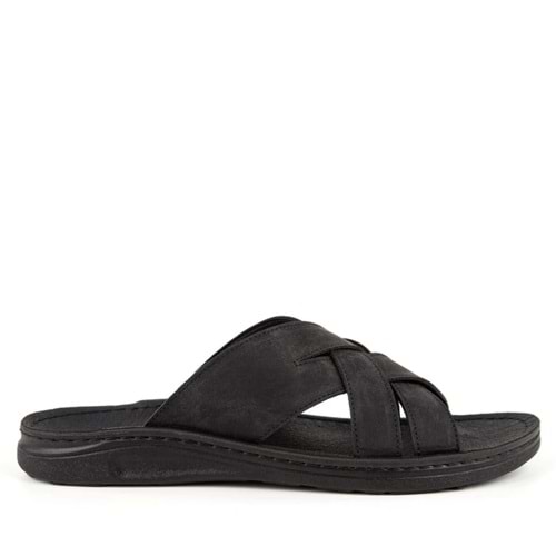 Muya Tiger Anatomik Taban Dört Mevsim Erkek Terlik - Siyah - 41