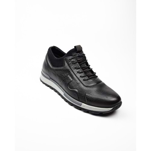 VOYAGER 5333 ERKEK HAKİKİ DERİ SPOR AYAKKABI KIŞ - SİYAH - 44