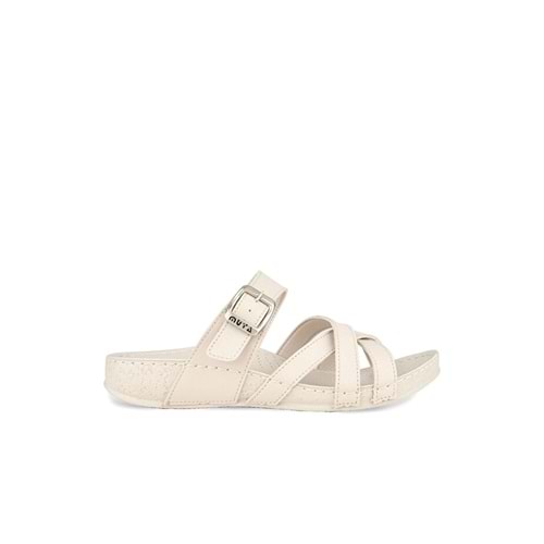 Muya Gizeh Anatomik Taban Kadın Terlik - Krem - 40