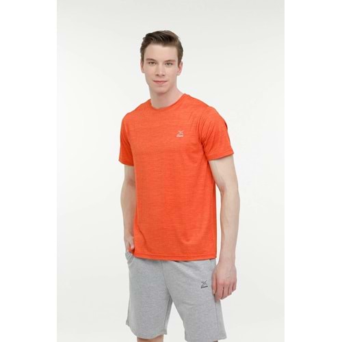 KİNETİX M-SN233 BSC PES T-SH 4FX ERKEK KISA KOL TİŞÖRT - TURUNCU - XXL
