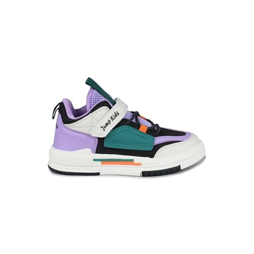 JUMP 31093 ÇOCUK SNEAKER SPOR AYAKKABI - SİYAH-MOR - 33