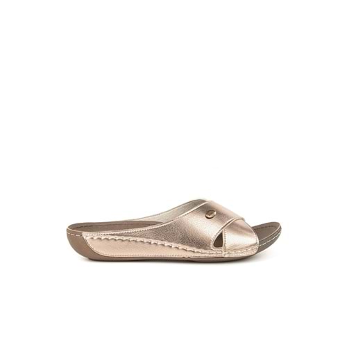 Muya Cyrus Anatomik Taban Jel Destekli Topuk Dikeni Dört Mevsim Kadın Terlik - Platin - 38