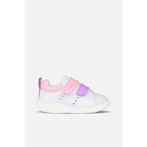 VİCCO BANGKOK KIZ BEBEK İLK ADIM GÜNLÜK AYAKKABI - BEYAZ-PEMBE - 21