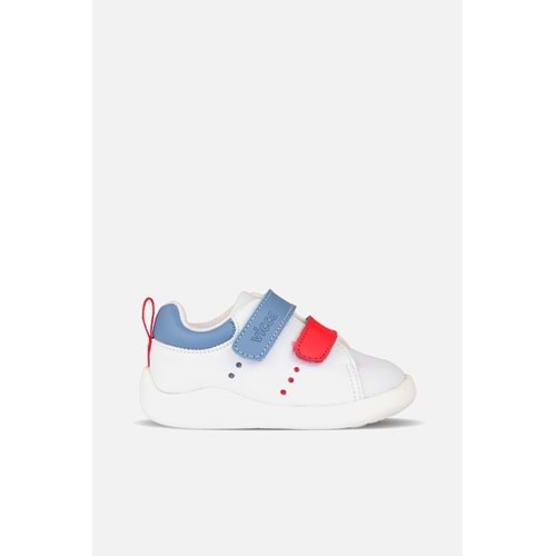 VİCCO BANGKOK ERKEK BEBEK İLK ADIM GÜNLÜK AYAKKABI - BEYAZ-KOT - 21